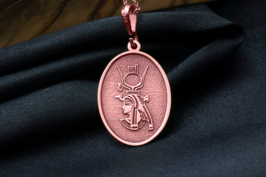 Goddess Isis Pendant: Egyptian Mother Goddess Necklace, Sacred Magic Charm, Ancient Protection Amulet