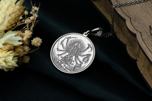 Kali Pendant: Hindu Goddess Necklace, Fierce Feminine Amulet, Liberation Charm, Protective Talisman