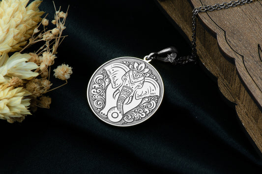 Elephant Charm Necklace: Animal Spirit Pendant