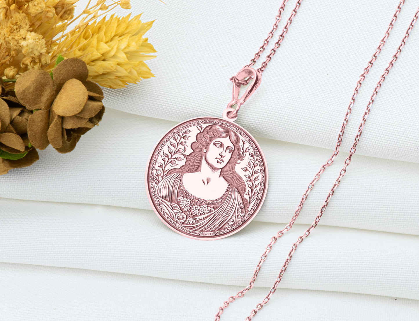 Helen of Troy Pendant: Greek Beauty Legend Necklace, Sacred Charm of Desire