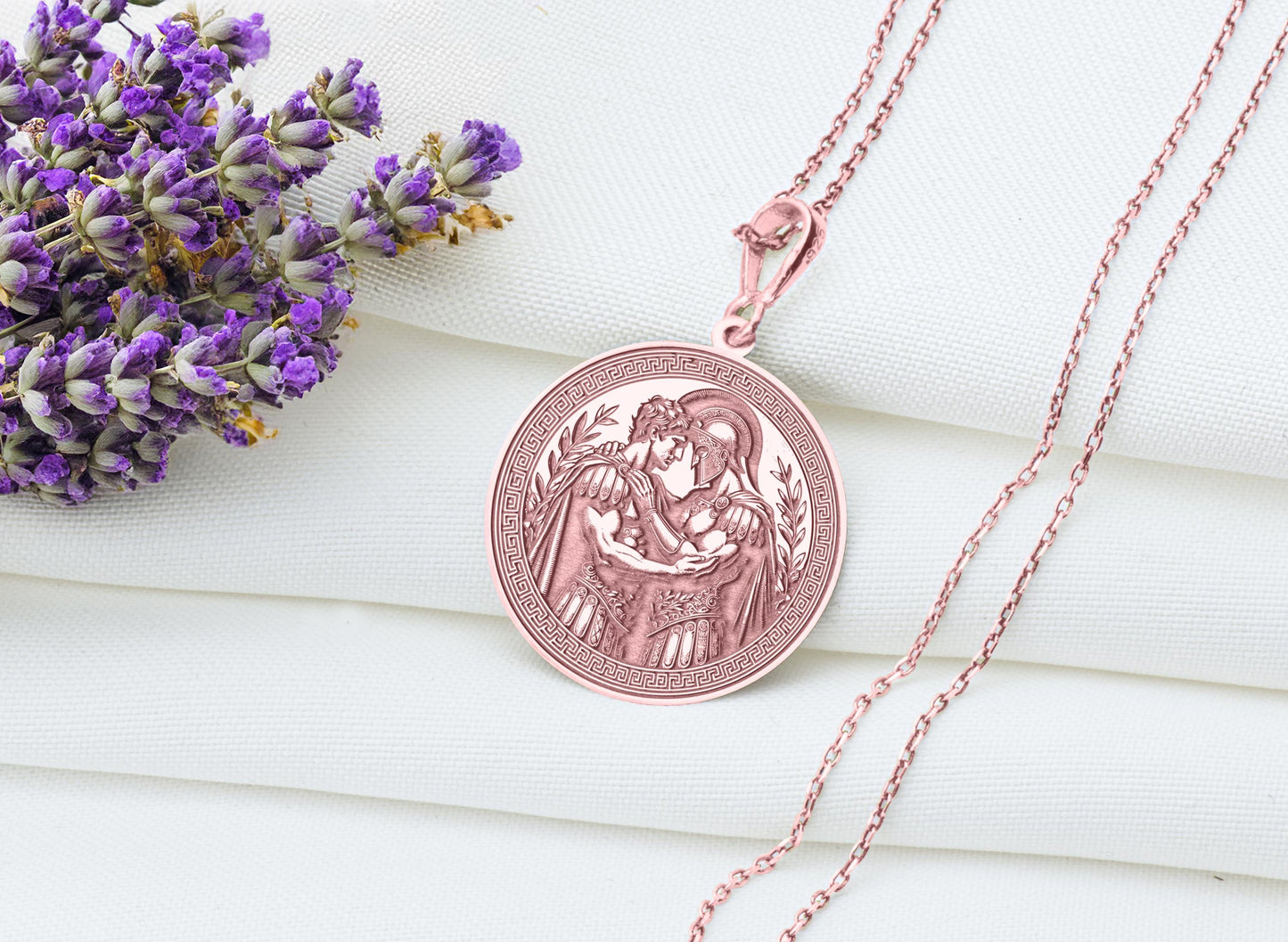 Achilles and Patroclus Pendant Necklace