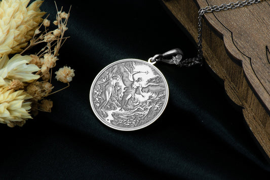 Adam and Eve Pendant Necklace