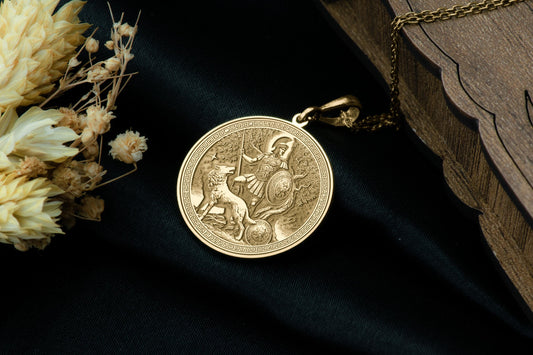 Mars God of War Pendant: Roman Warrior Necklace