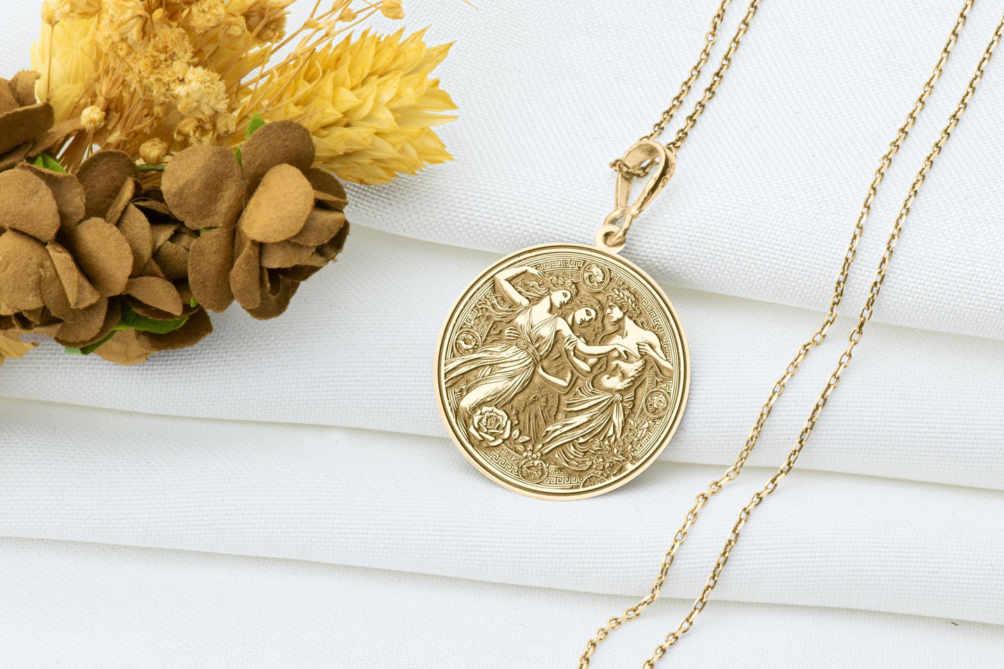 Demeter, Persephone and Hades Pendant Necklace