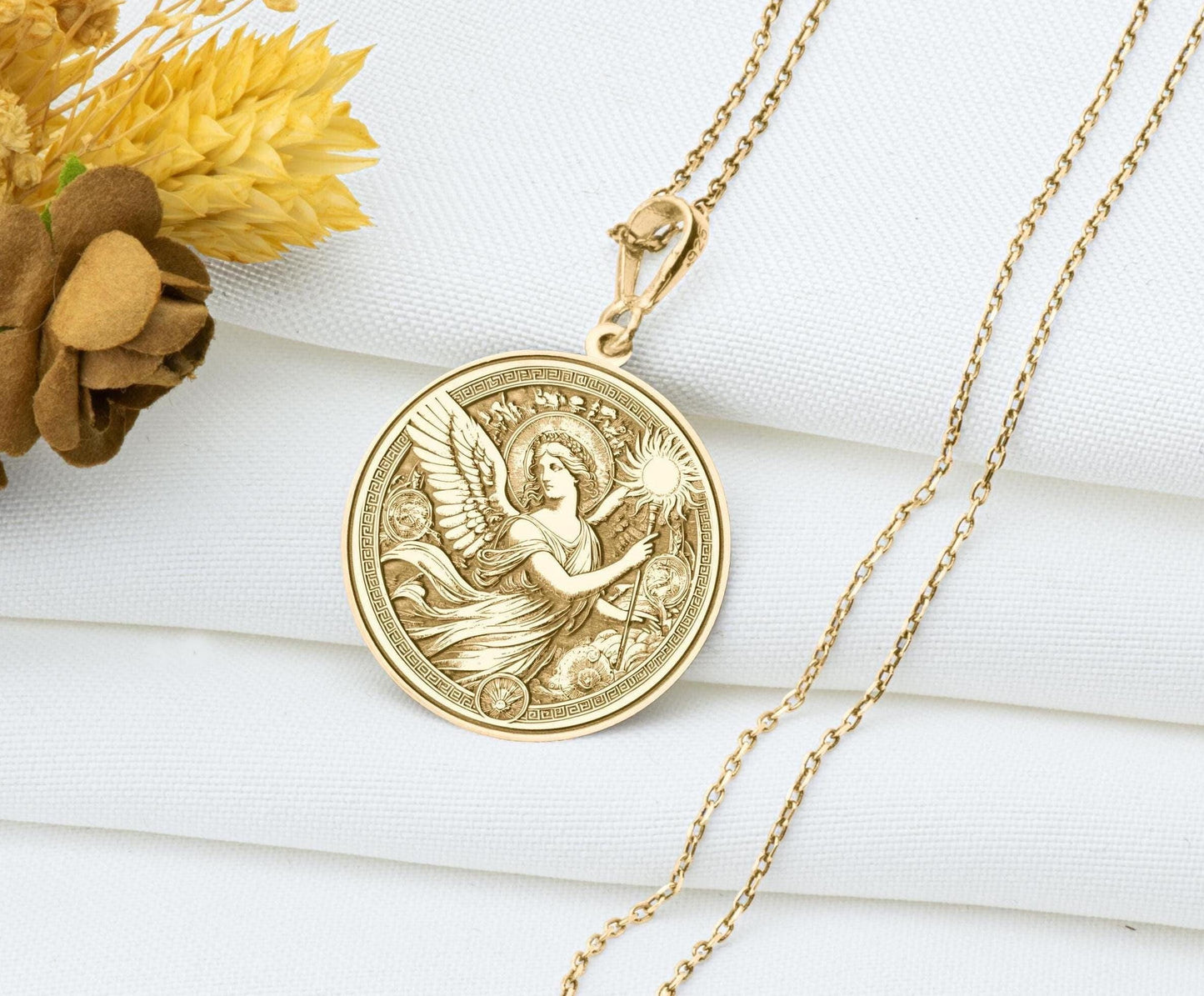 Eos Pendant: Greek Goddess Necklace
