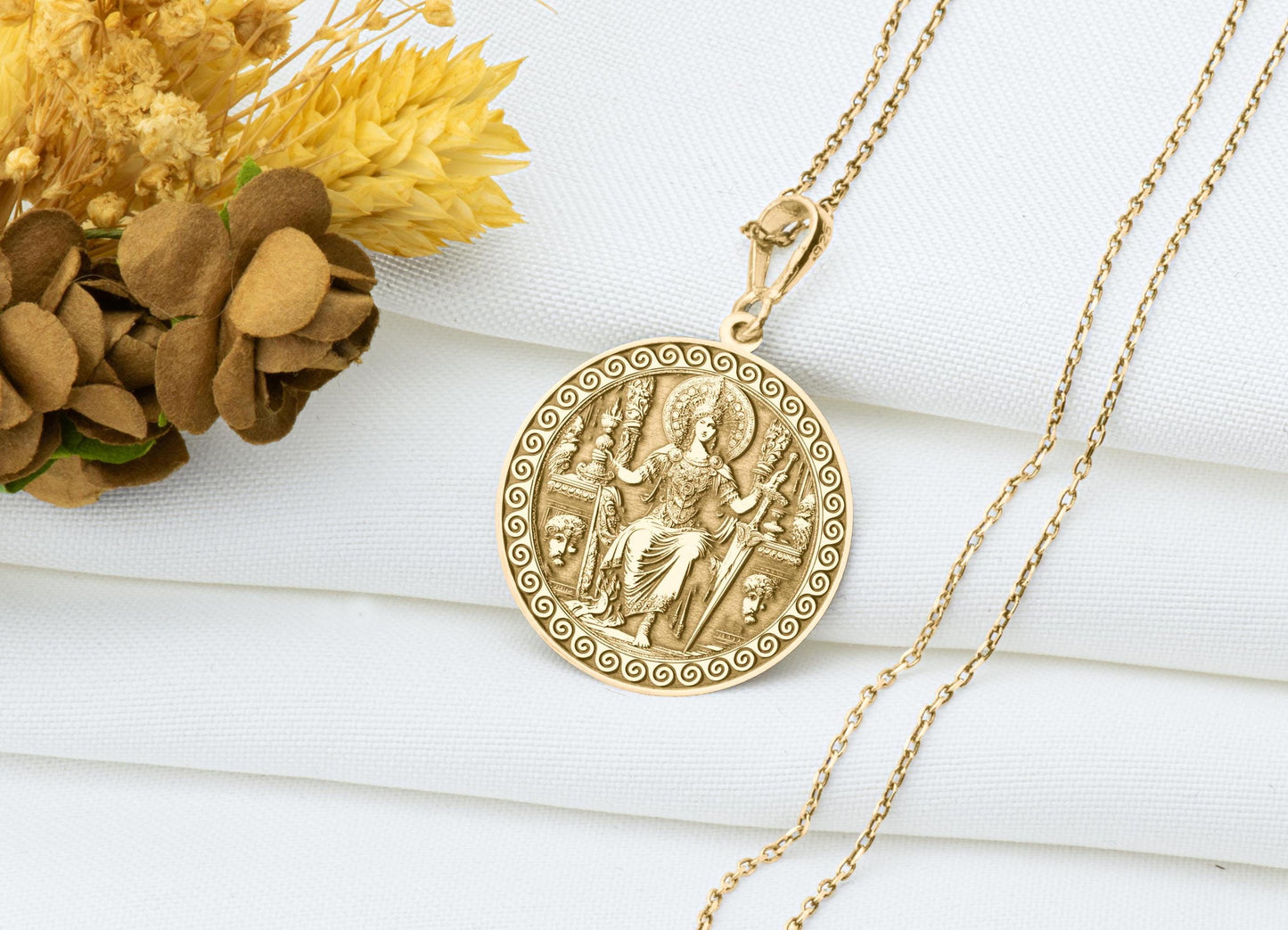 Boudica Necklace: Celtic Warrior Queen Pendant, Iceni Tribe Charm