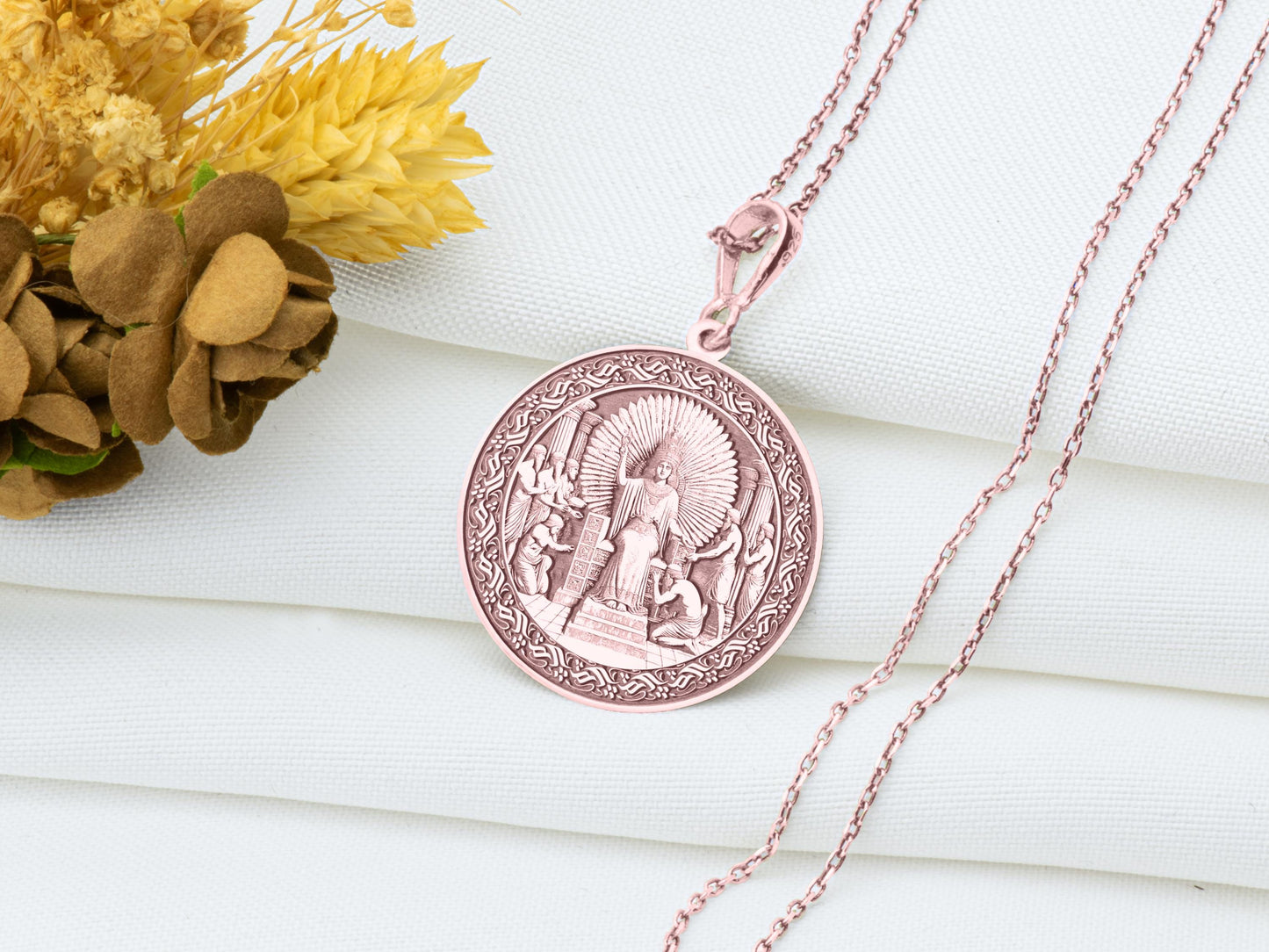 Nungal Pendant: Sumerian Goddess Necklace, Justice & Redemption Amulet