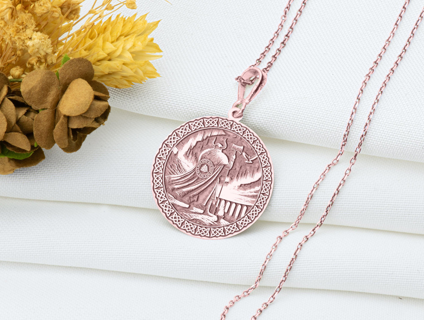 Heimdall Pendant: Norse God Necklace, Viking Amulet, Bifröst Sentinel Charm