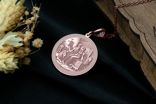 Nungal & Birtum Pendant: Sumerian Deities Necklace, Mesopotamian Justice Amulet