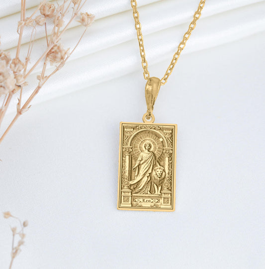 Leo Zodiac Pendant: Mythic Lion Necklace
