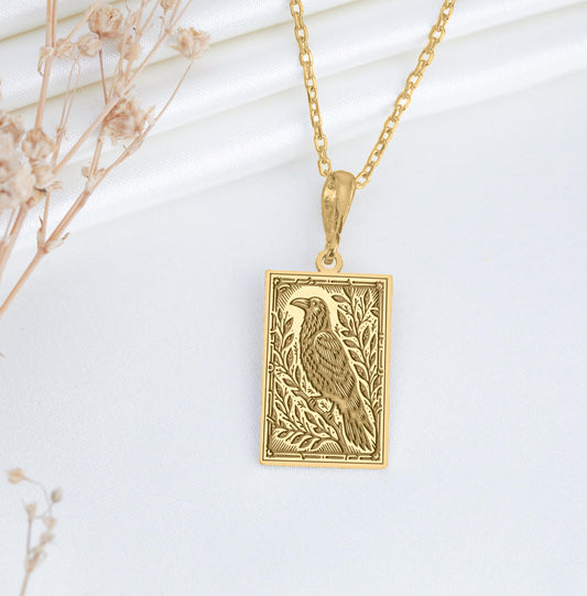 Raven Pendant Necklace