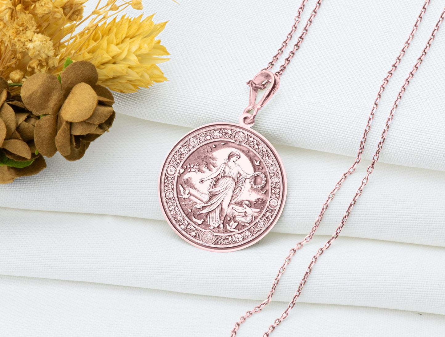 Philotes Pendant: Greek Spirit Necklace, Friendship Amulet, Harmony Talisman, Friendship Charm