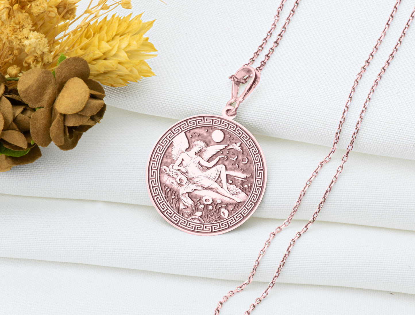 Hypnos Pendant: Sterling Silver Greek God of Sleep Amulet