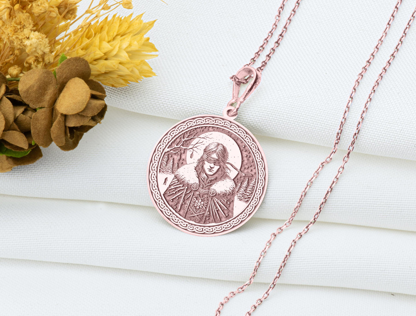Hodr Pendant: Norse Blind Warrior Necklace, Sacred Fate Charm, Ancient Darkness Talisman