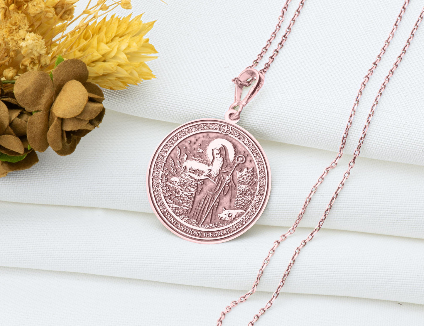 Saint Anthony Pendant Necklace