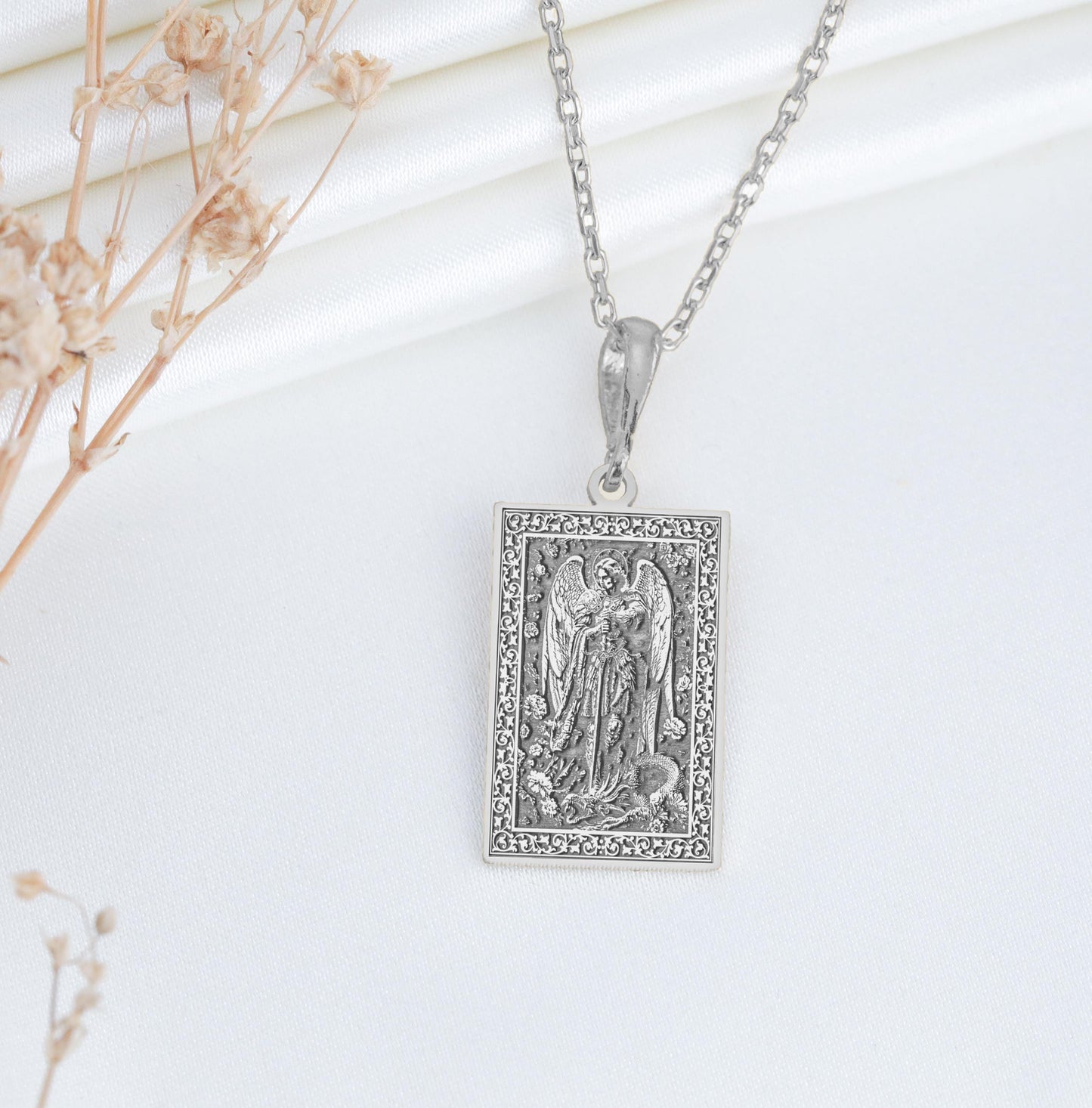 Saint Michael Archangel Pendant Necklace: Symbol of Protection, Strength, and Divine Justice
