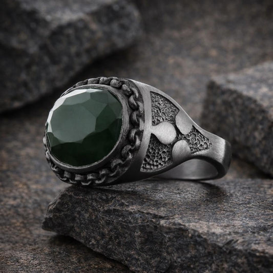 Gemstone Silver Ring: Natural Stone Energy
