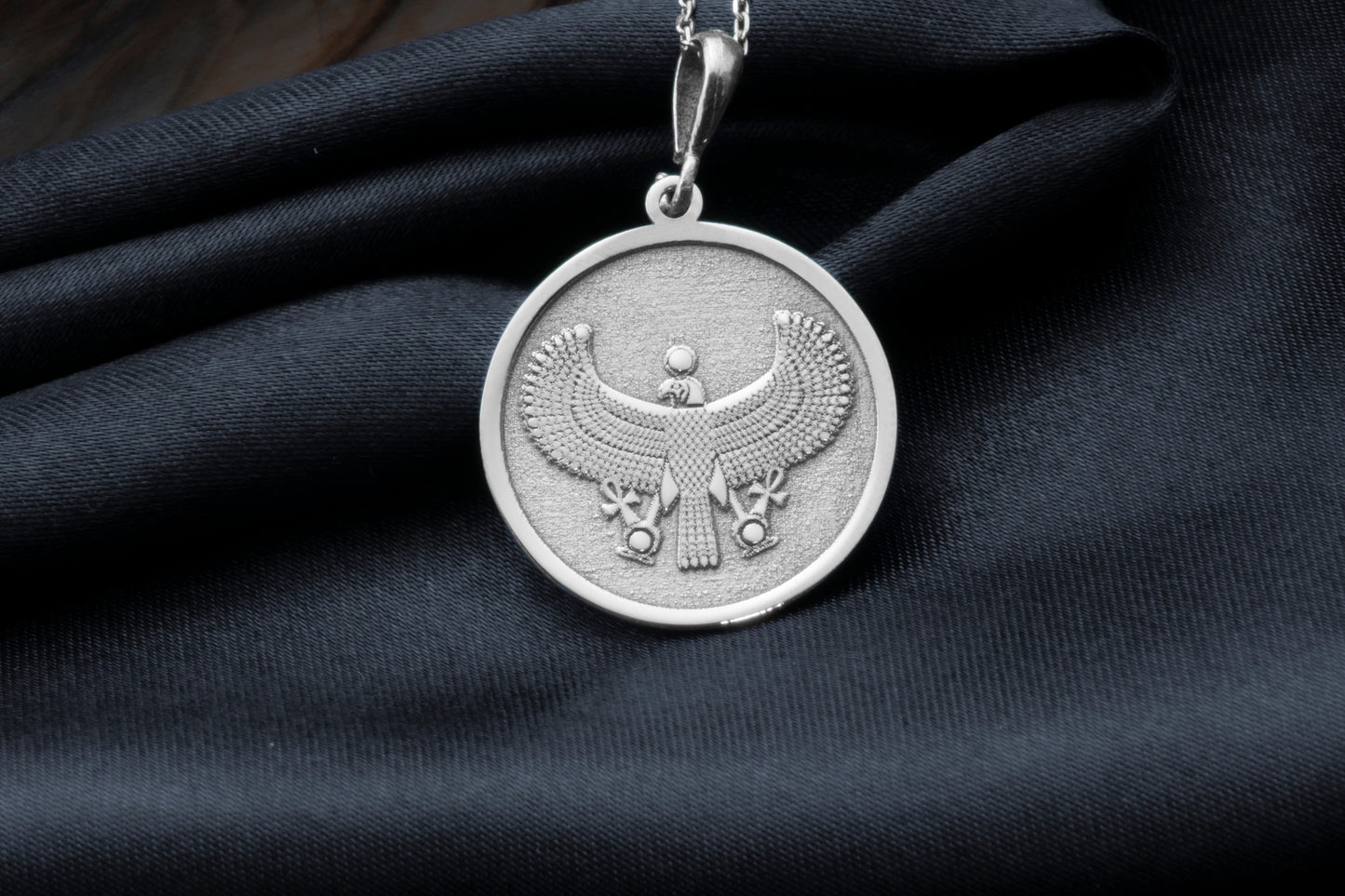 Horus Falcon Pendant: Ancient Egyptian God Necklace