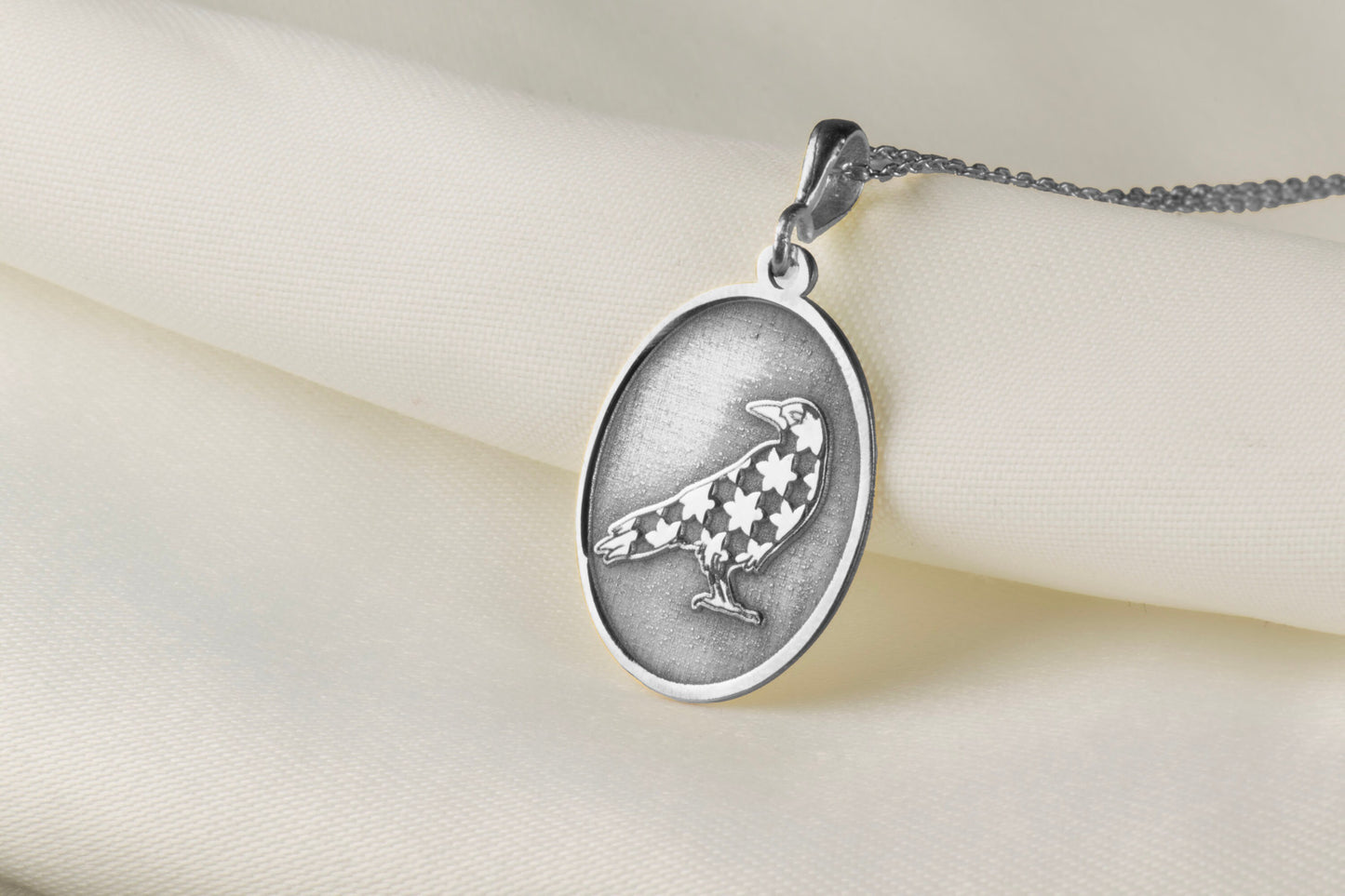 Raven Pendant: Mystic Bird of Wisdom Necklace
