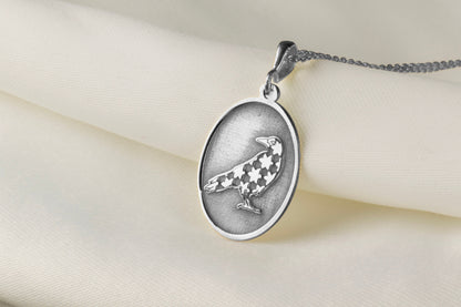Raven Pendant: Mystic Bird of Wisdom Necklace