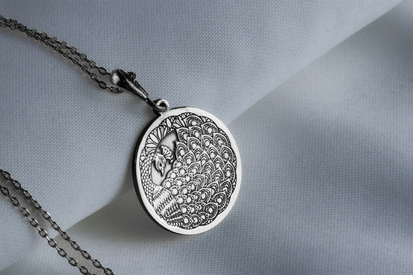 Peacock Pendant Necklace