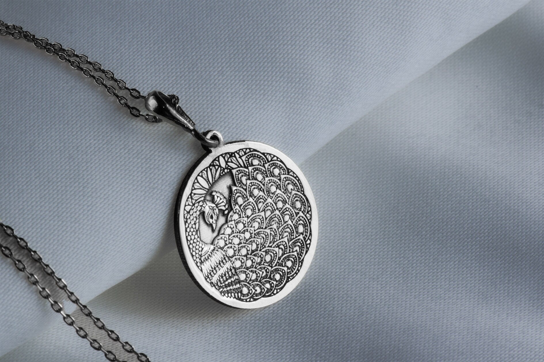 Peacock Pendant Necklace