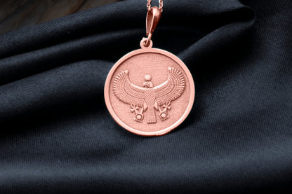 Horus Falcon Pendant: Ancient Egyptian God Necklace