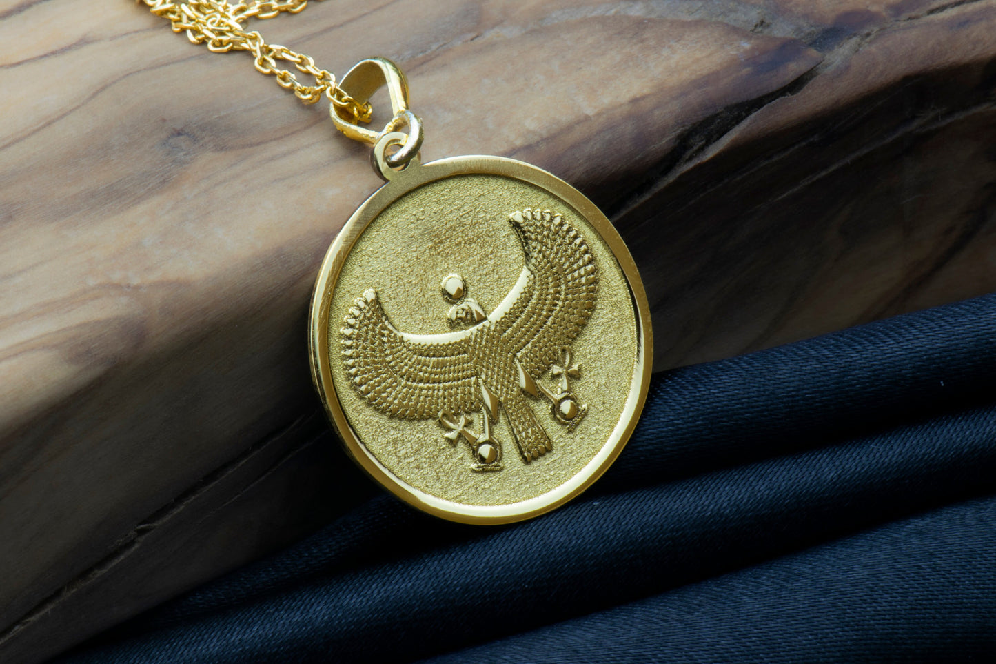 Horus Falcon Pendant: Ancient Egyptian God Necklace