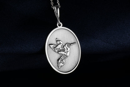 Bee Eater Pendant: Colorful Bird Necklace, Sacred Freedom Charm, Nature Spirit Talisman