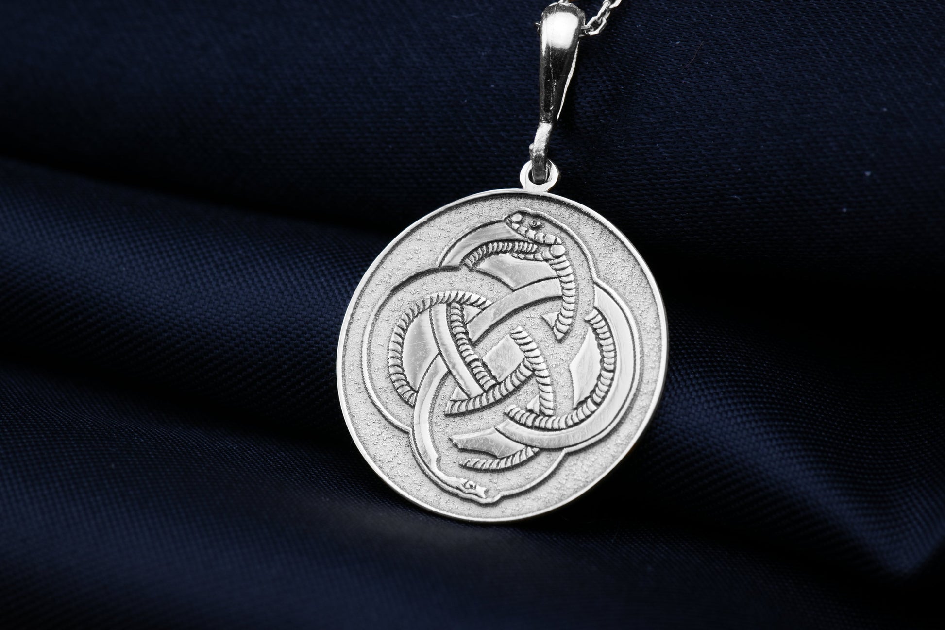 Ouroboros Snake Pendant: Alchemy Amulet, Eternal Unity and Rebirth