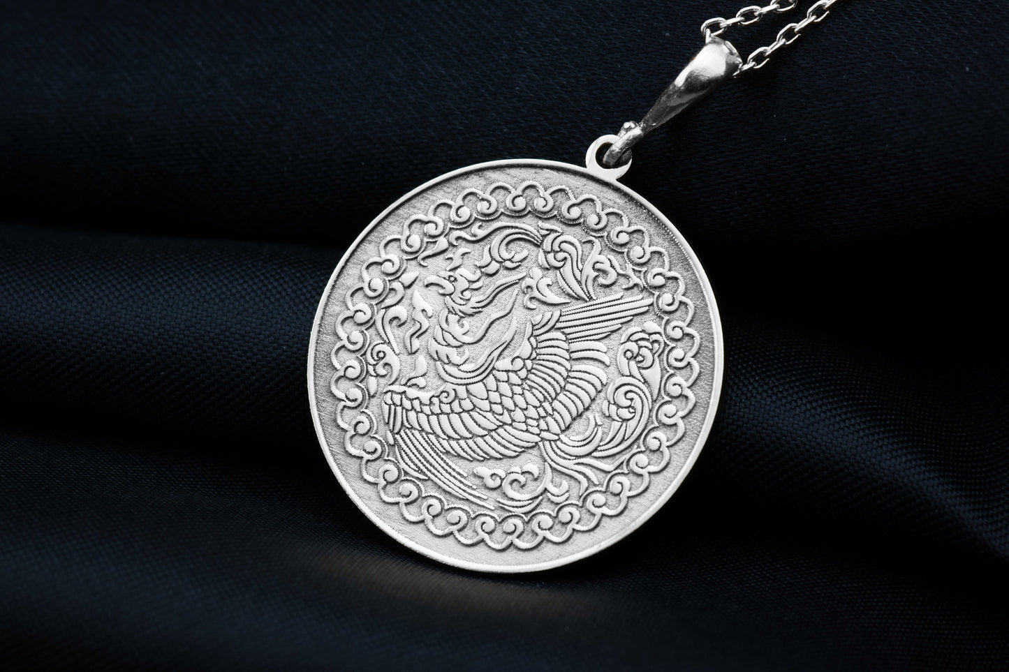 Phoenix Pendant, Firebird Necklace