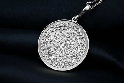 Phoenix Pendant, Firebird Necklace