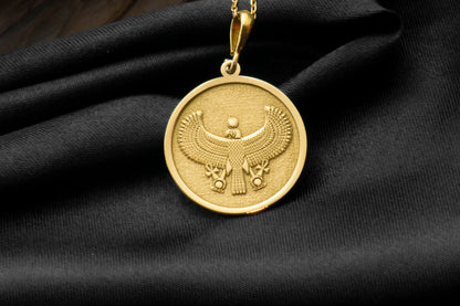 Horus Falcon Pendant: Ancient Egyptian God Necklace