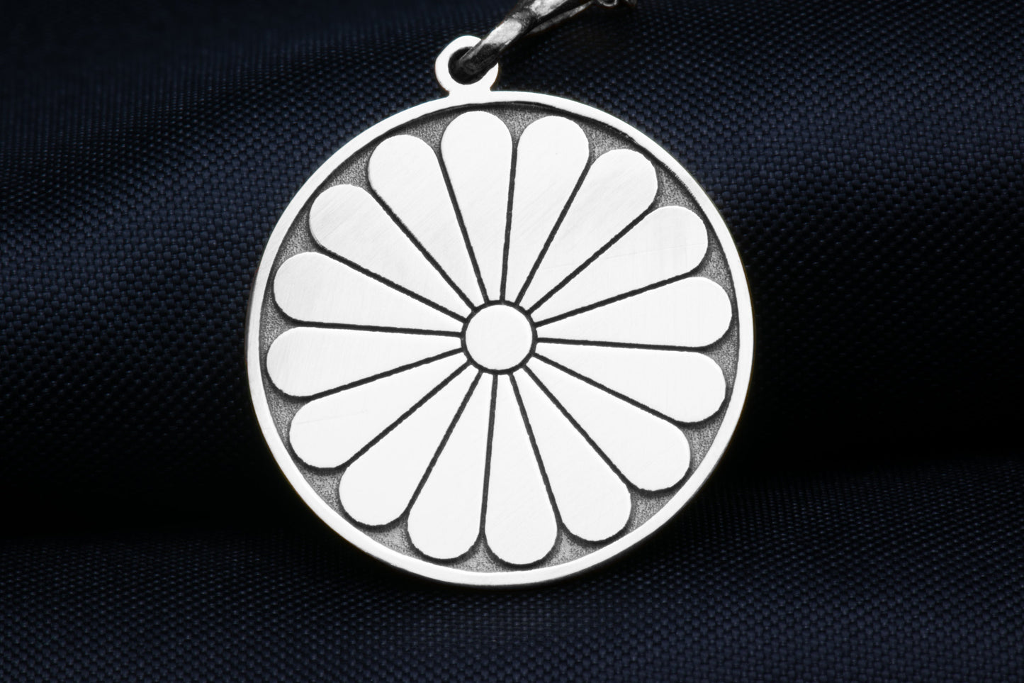 Gold Sun Pendant Necklace: Sterling Silver Daisy Jewelry