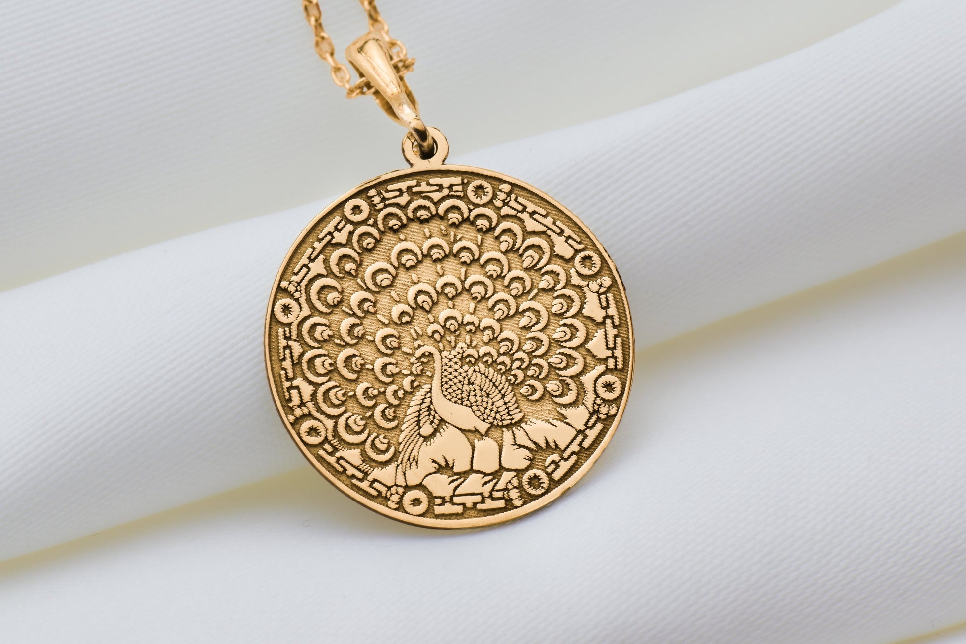 Peacock Pendant: Sacred Amulet Necklace, Renewal & Pride Charm