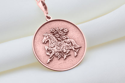Cavalry Horse Pendant: Warhorse Amulet