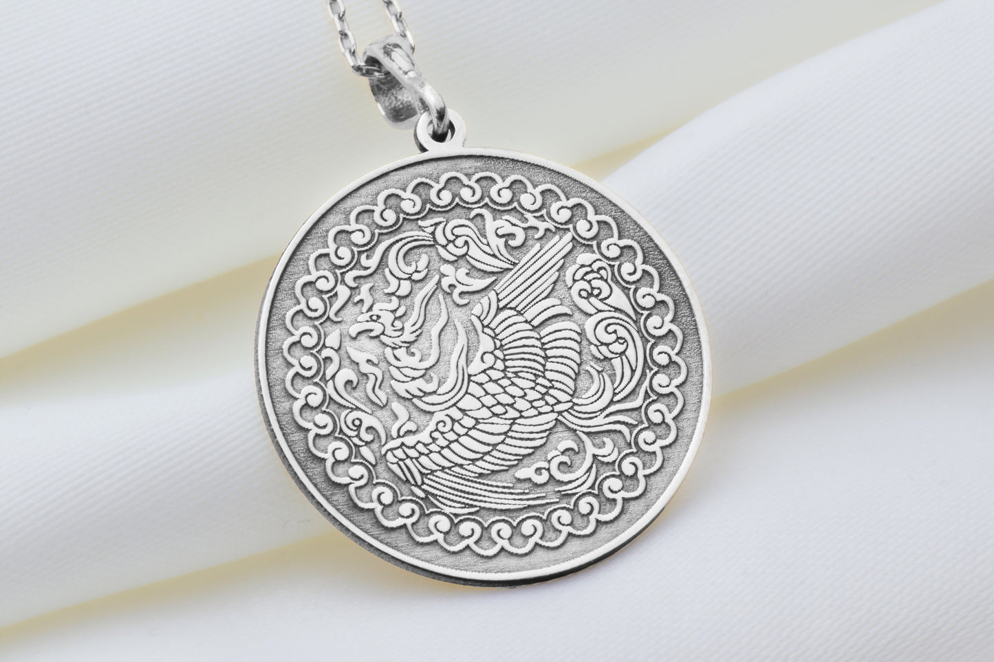 Phoenix Pendant, Firebird Necklace