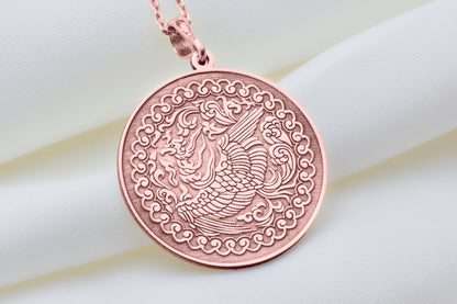 Phoenix Pendant, Firebird Necklace