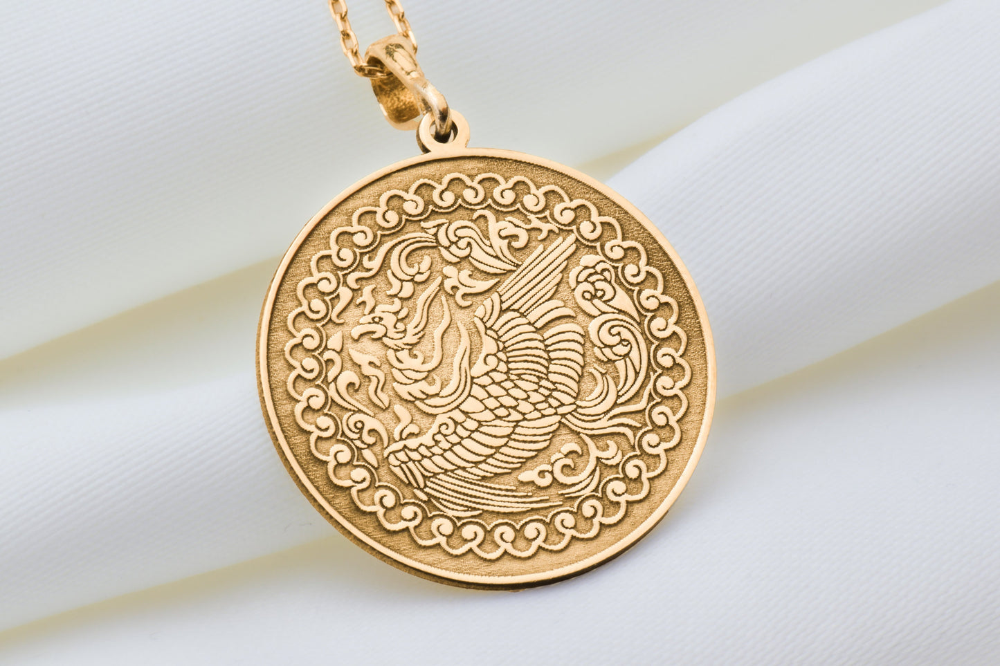 Phoenix Pendant, Firebird Necklace