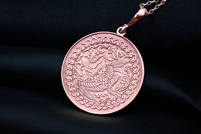 Phoenix Pendant, Firebird Necklace