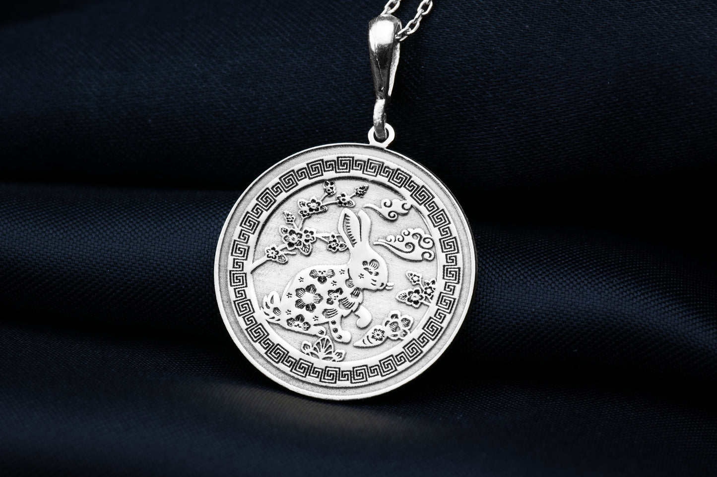 Year of the Rabbit Pendant: Chinese Zodiac Charm