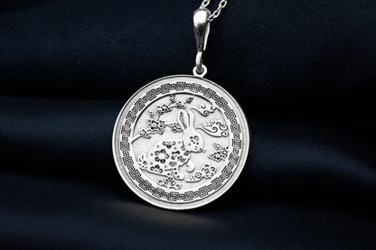Year of the Rabbit Pendant: Chinese Zodiac Charm