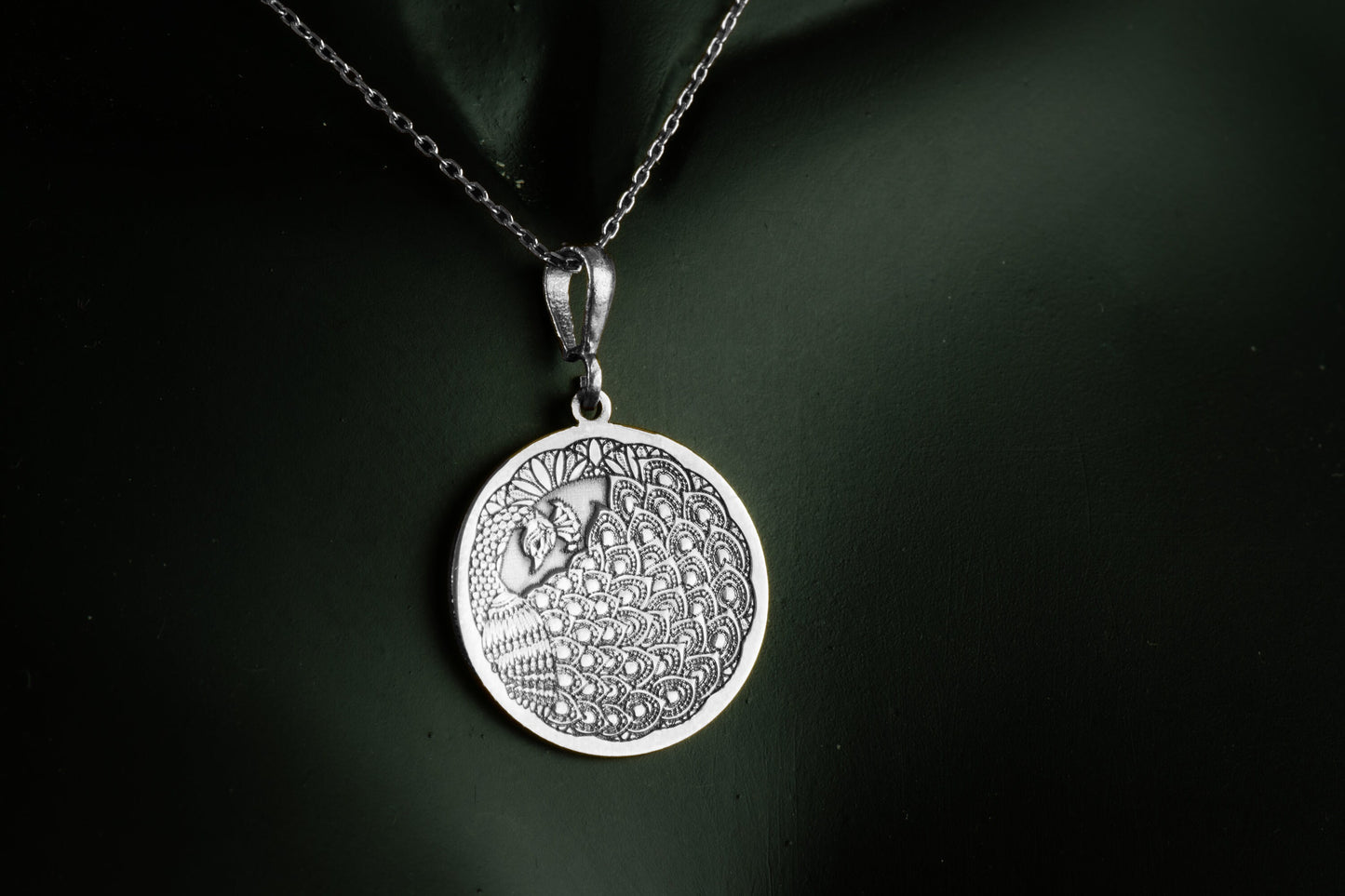 Peacock Pendant Necklace