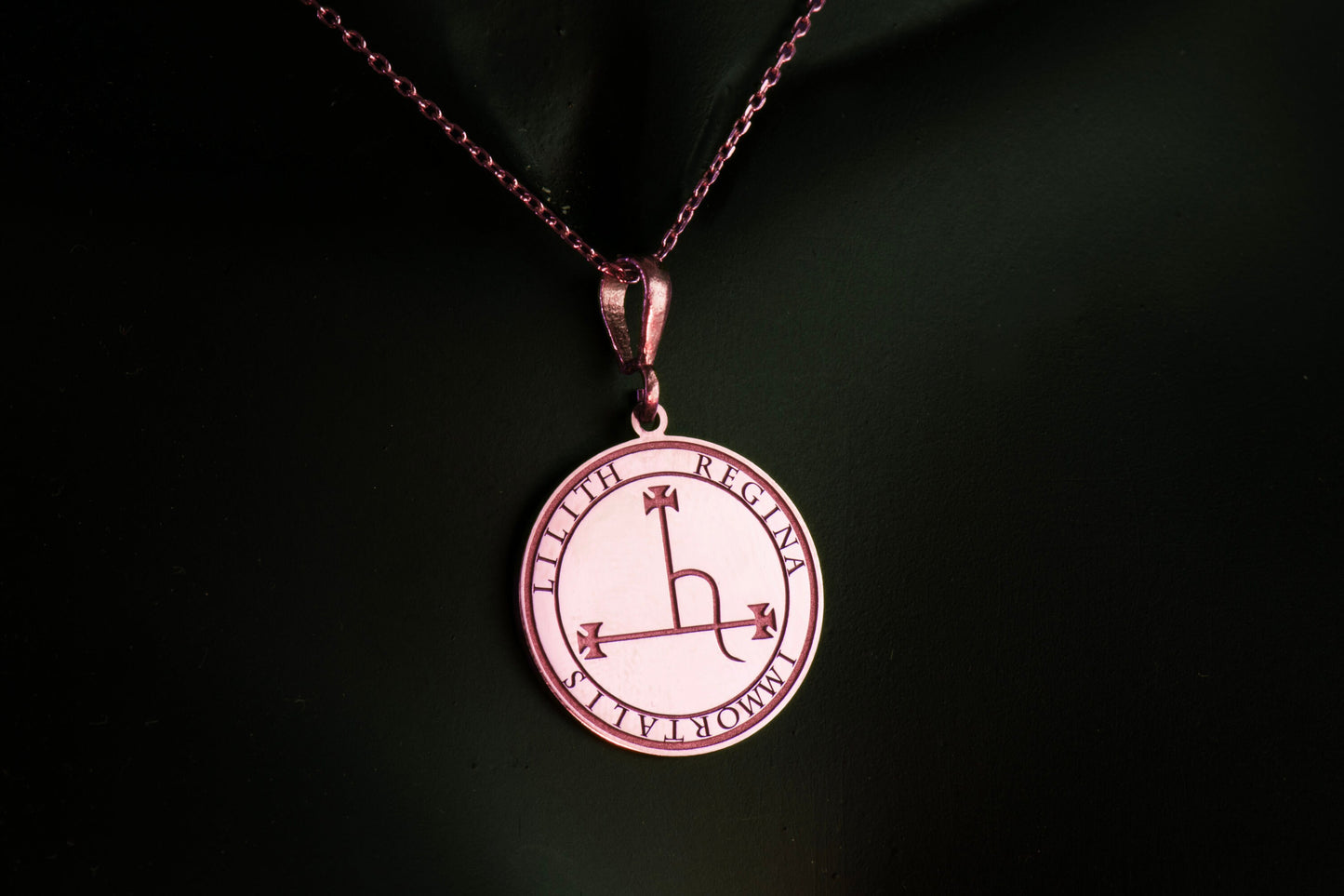 Lilith Sigil Pendant: Dark Goddess Necklace - Sterling Silver or Gold