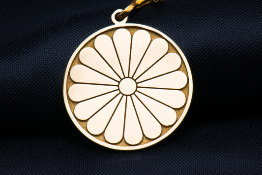 Gold Sun Pendant Necklace: Sterling Silver Daisy Jewelry
