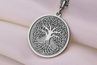 Tree of Life Necklace: Handmade Yggdrasil Pendant