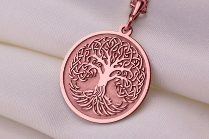 Tree of Life Necklace: Handmade Yggdrasil Pendant