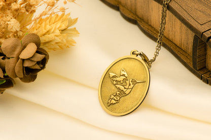 Bee Eater Pendant: Colorful Bird Necklace, Sacred Freedom Charm, Nature Spirit Talisman