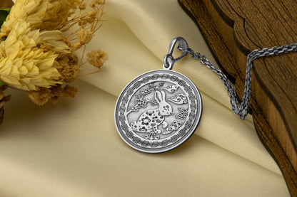 Year of the Rabbit Pendant: Chinese Zodiac Charm