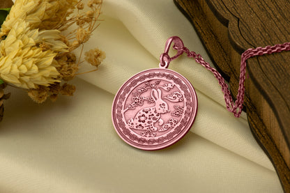 Year of the Rabbit Pendant: Chinese Zodiac Charm